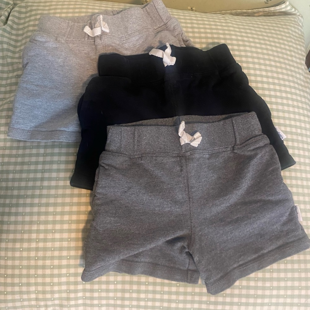 Gerber Cozy Gray Shorts Trio